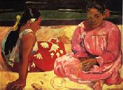 Paul Gauguin Tahitian Women(on the Beach) Spain oil painting artist